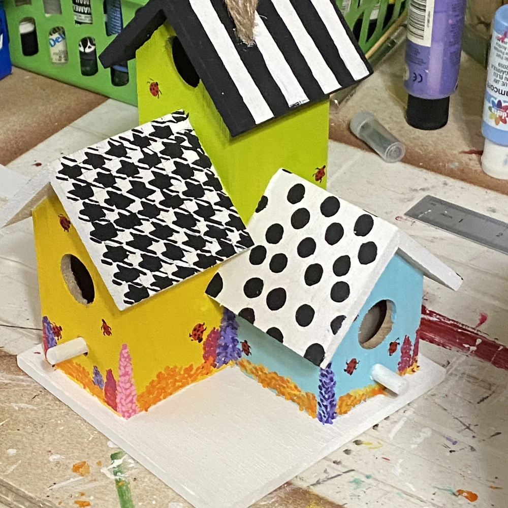 Colorful Decorative Birdhouse
